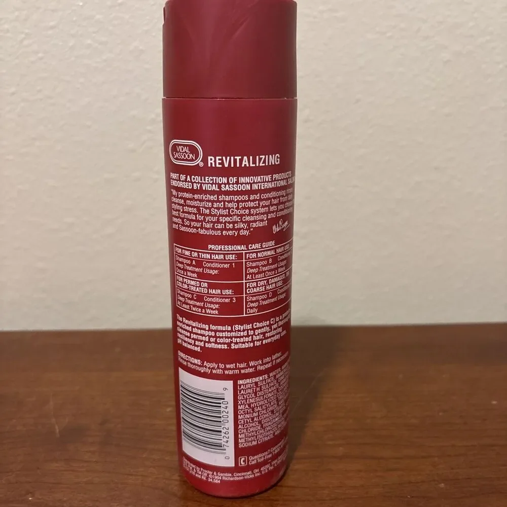 Vidal Sassoon C Shampoo Revitalizing For Color Treated Hair 13 oz about 75% Full